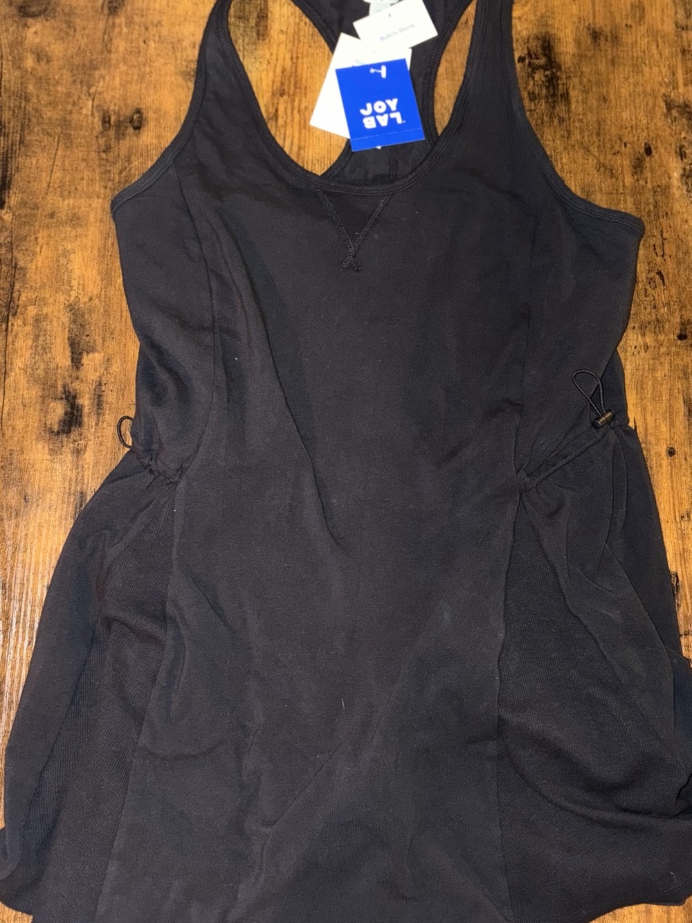 Joy lab Black Racerback athletic dress with adjustable sides